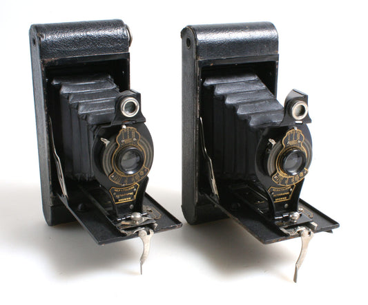 Art Deco Bellows Camera, Set of 2//Folding Camera