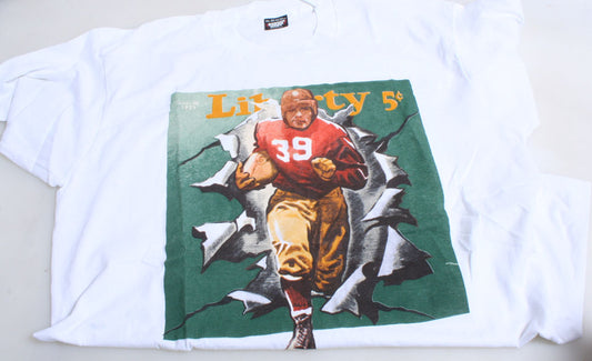 Liberty Magazine T-Shirt with Football Player on The Cover, XL