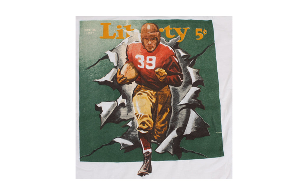Liberty Magazine T-Shirt with Football Player on The Cover, XL