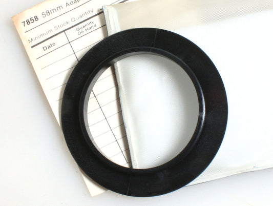 Ambico 58mm Adapter Ring//Camera Accessories//Lens Accessory