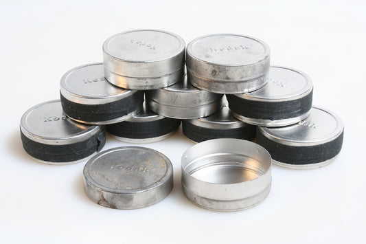 MOVIE FILM CANS SET OF 10