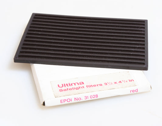 DARKROOM SAFELIGHT FILTER 3 1/2 X 4 3/4 INCHES