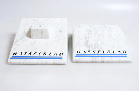 HASSELBLAD CAMERA AND ACCESSORY DISPLAY, SET OF 2