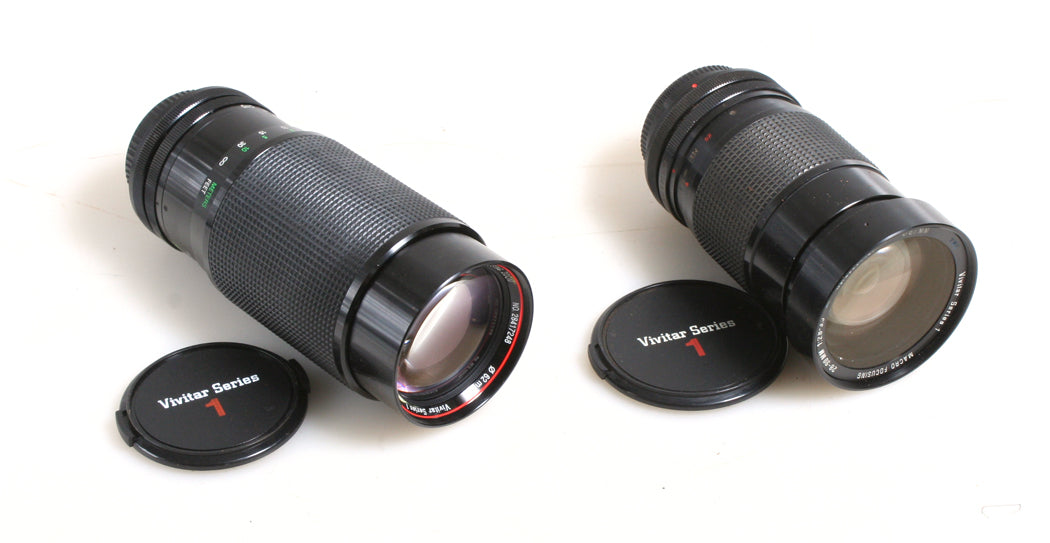 28-90MM 2.8-3.5 AND 70-210MM 2.8-4.0 VIVATAR FOR FD MOUNT BOTH W/ F&R CAPS