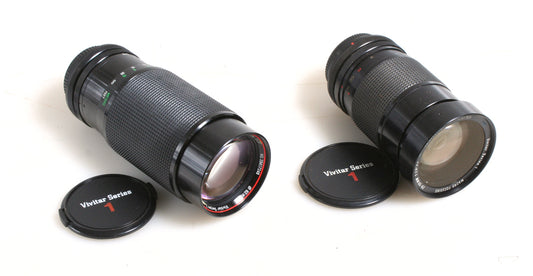 28-90MM 2.8-3.5 AND 70-210MM 2.8-4.0 VIVATAR FOR FD MOUNT BOTH W/ F&R CAPS