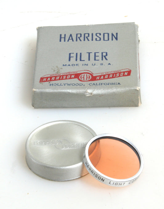 HARRISON ORANGE LIGHT CORRECTOR SERIES V (5) LENS FILTER DISC C 4 IN CASE & BOX