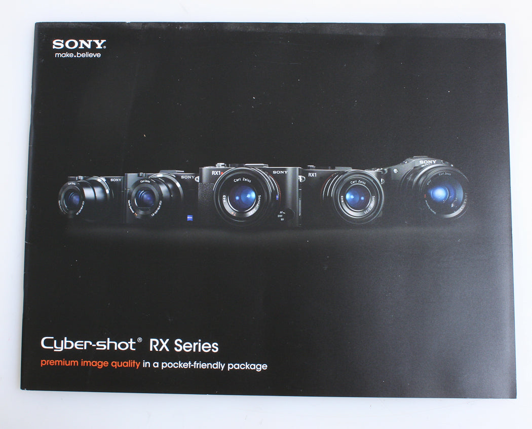 SONY CYBERSHOT RX SERIES GUIDE BOOK, 35 PAGES
