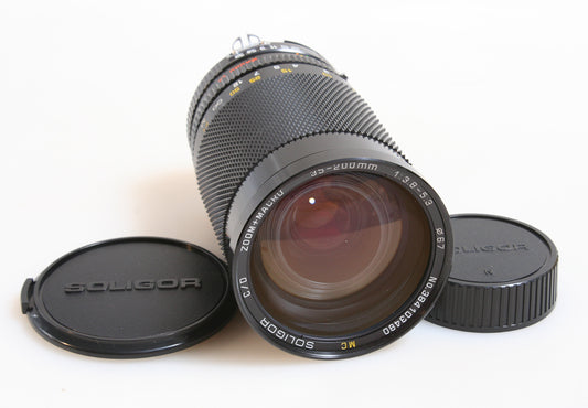 SOLIGOR 35-200MM F 3.8-5.3 MACRO ZOOM FOR NIKON AI-E, NEW IN BOX