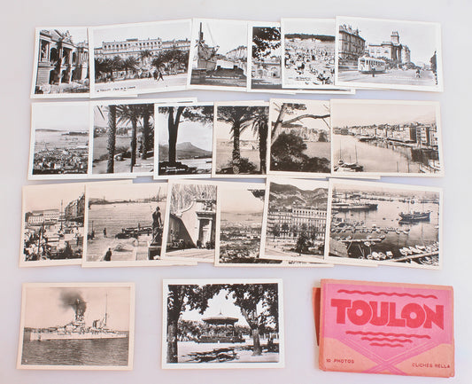 WWII TOULON PHOTO SET