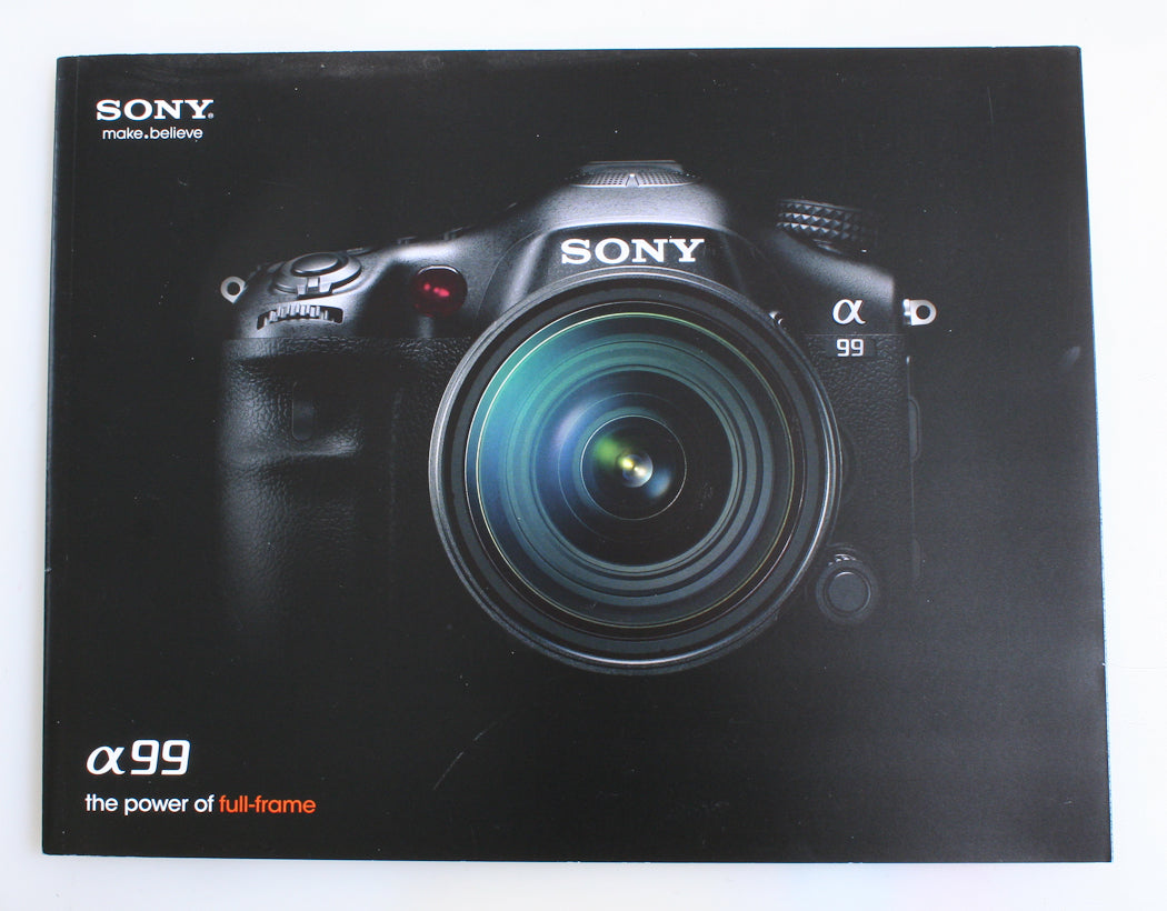 SONY ALPHA 99 INFORMATIONAL BOOKLET, 51 PAGES