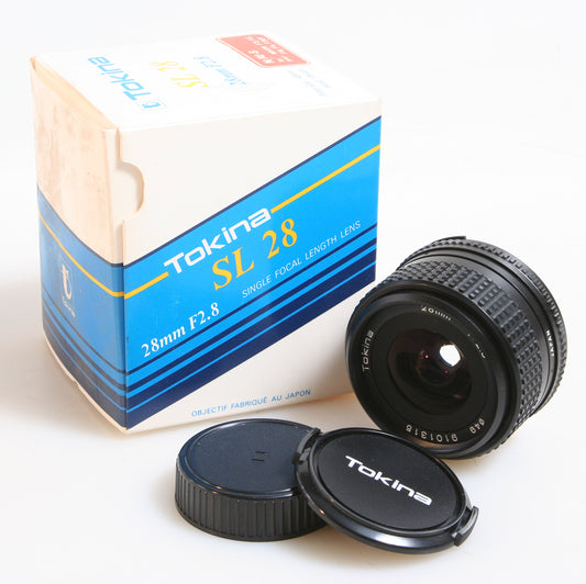 TOKINA 28MM F 2.8 FOR NIKON AI-S NEW IN BOX, GREAT FOR MICRO 4/3RD CAMERA