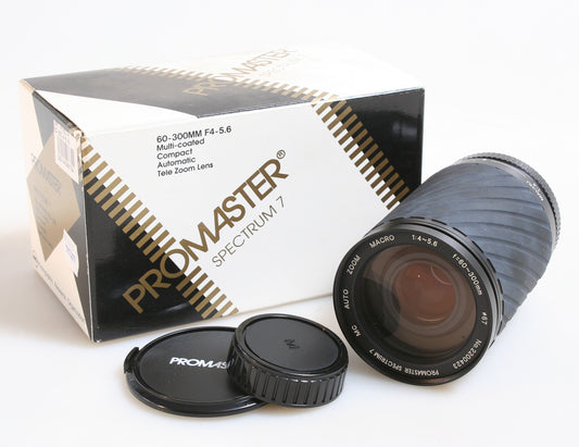 PROMASTER 60-300MM F 4-5.6 FOR MINOLTA MD, IN BOX