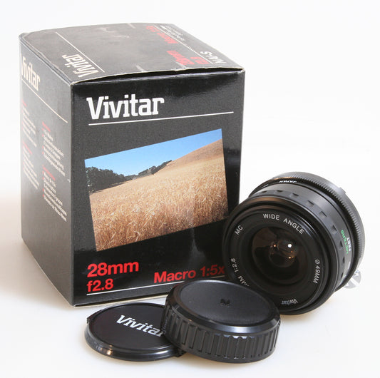 VIVITAR 28mm F 2.8 FOR NIKON AI-S, IN BOX