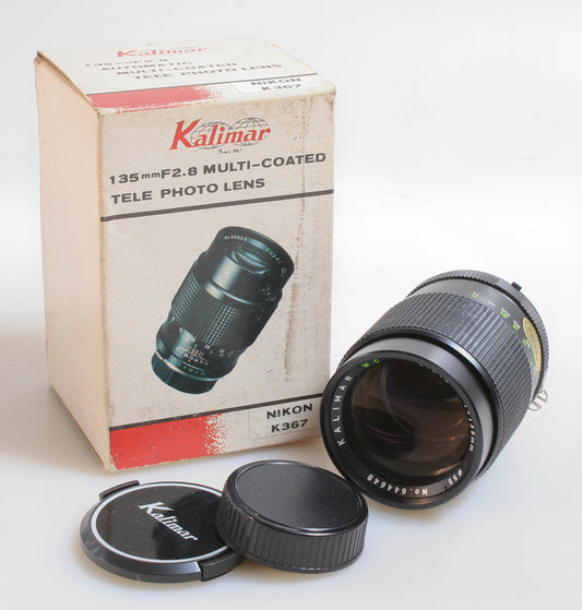 Kalimar 135mm F 2.8 For Nikon F Mount, In Box