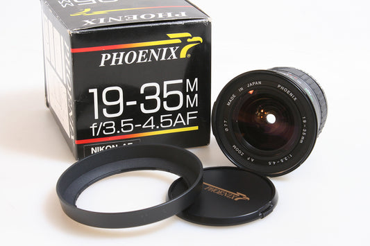 PHOENIX 19-35MM F 3.5-4.5 FOR NIKON AF, IN BOX, GREAT FOR MICRO 4/3 CAMERAS