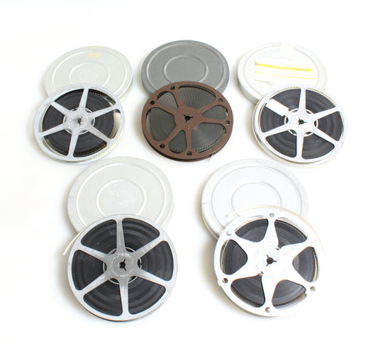 FOUND FOOTAGE MOVIE FILM EARLY 1950S 1000FT ON REELS WITH CANS (5 REELS)
