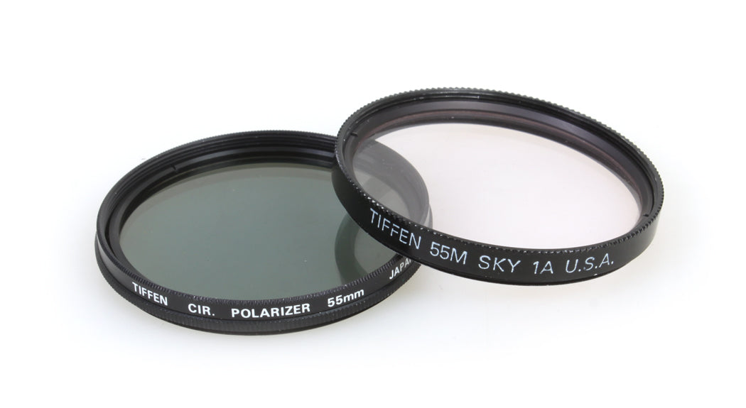 TIFFEN 55MM POLARIZER AND SKY FILTER SET OF 2
