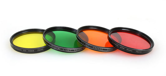 55MM FILTERS RED/GREEN/YELLOW/ORANGE SET OF 4