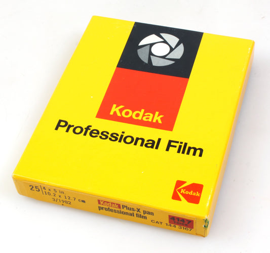4x5 Film//Kodak Plus-X Pan Pro Film, Expired and Unopened