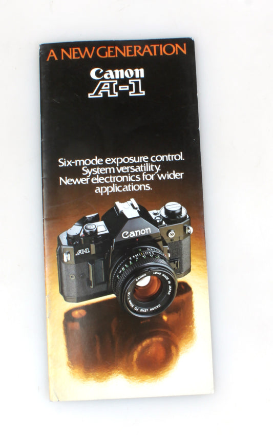 Vintage 1981 Canon A-1 Camera Pamphlet//Brochure