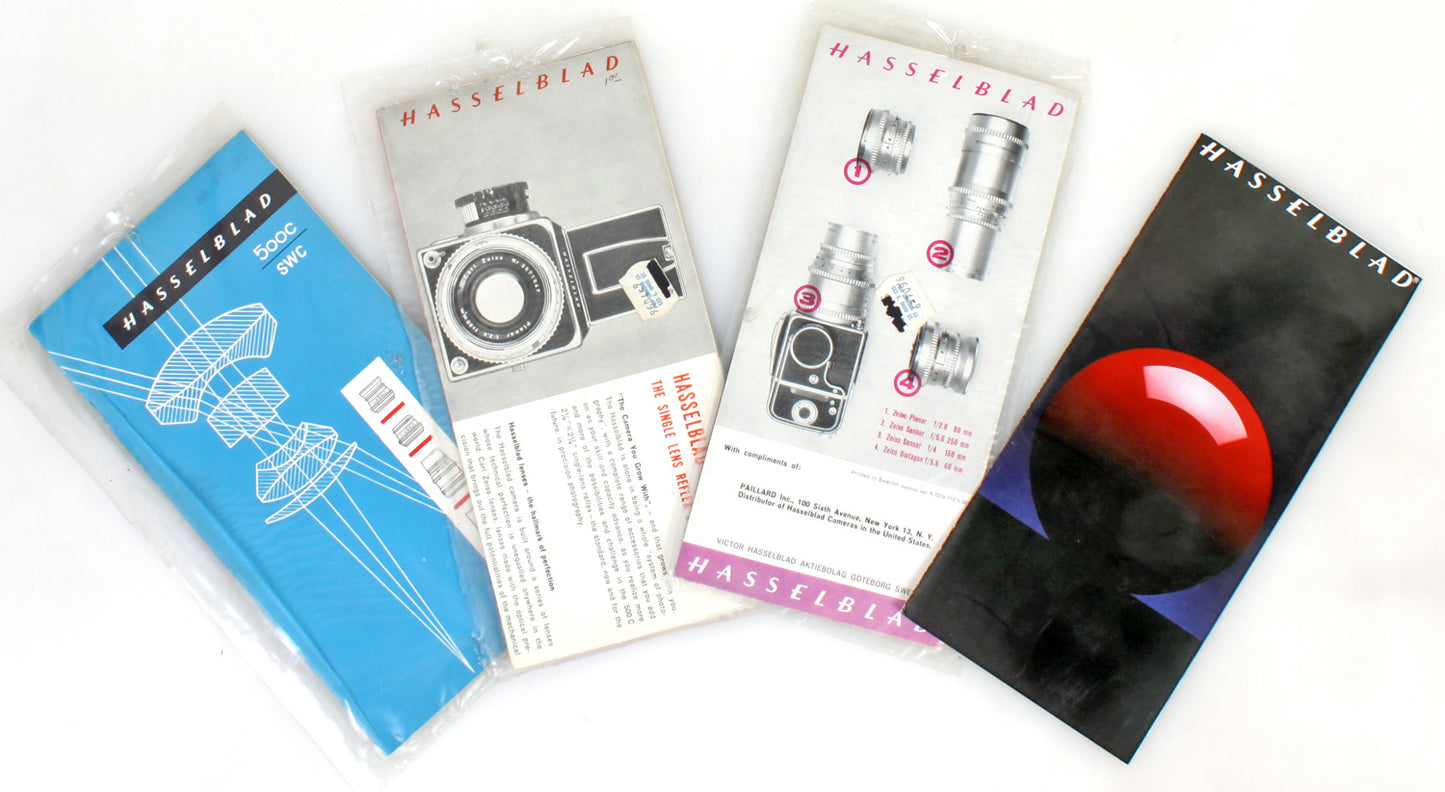 Hasselblad Literature, Lot of 4 Pamphlets