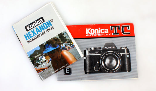 Konica TC Autoreflex & Hexanon Lens Manuals, Set of 2