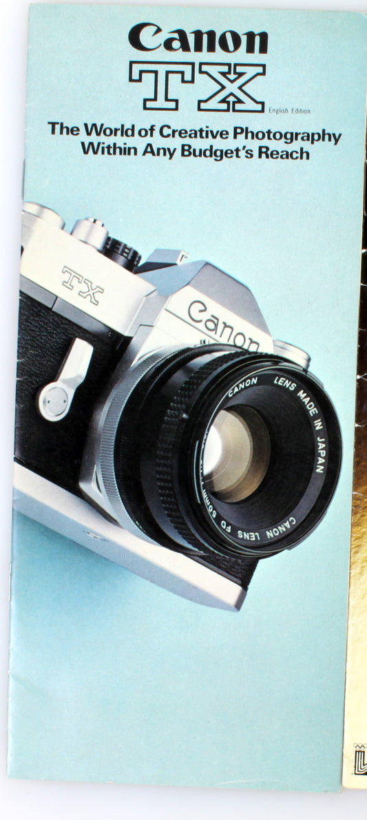 Canon TX Camera Pamphlet