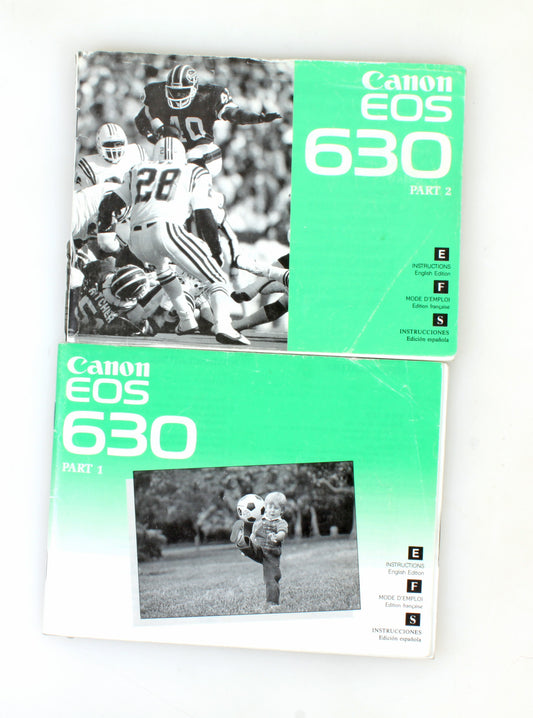 Canon EOS 630 Camera Manuals, Part 1 & 2