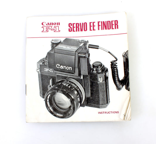 1970S CANON F-1 CAMERA SERVO EE FINDER INSTRUCTION MANUAL
