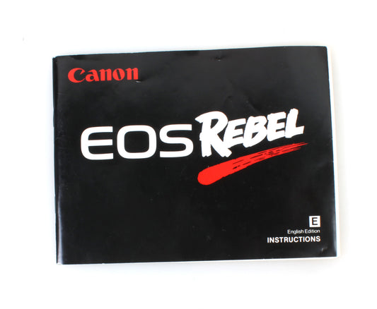 CANON EOS REBEL INSTRUCTION MANUAL