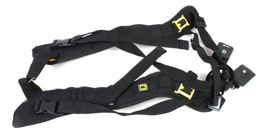 DOUBLE SHOULDER HEAVY DUTY HARNESS SHOULDER STRAP WITH SCREW PLATES