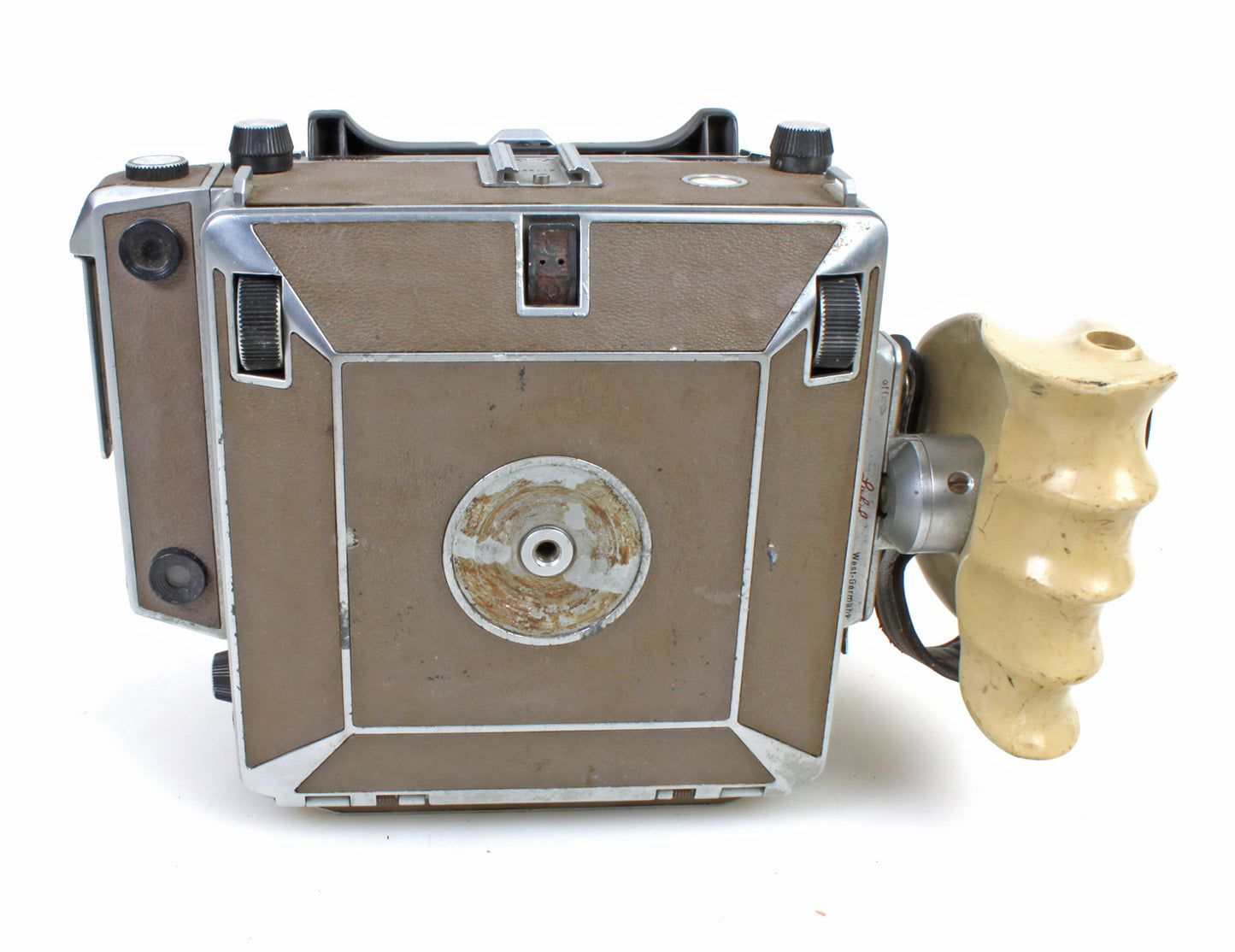 LINHOF TECHNIKA 4x5 RANGE FINDER FILM CAMERA WITH GRIP & ACCESSORY
