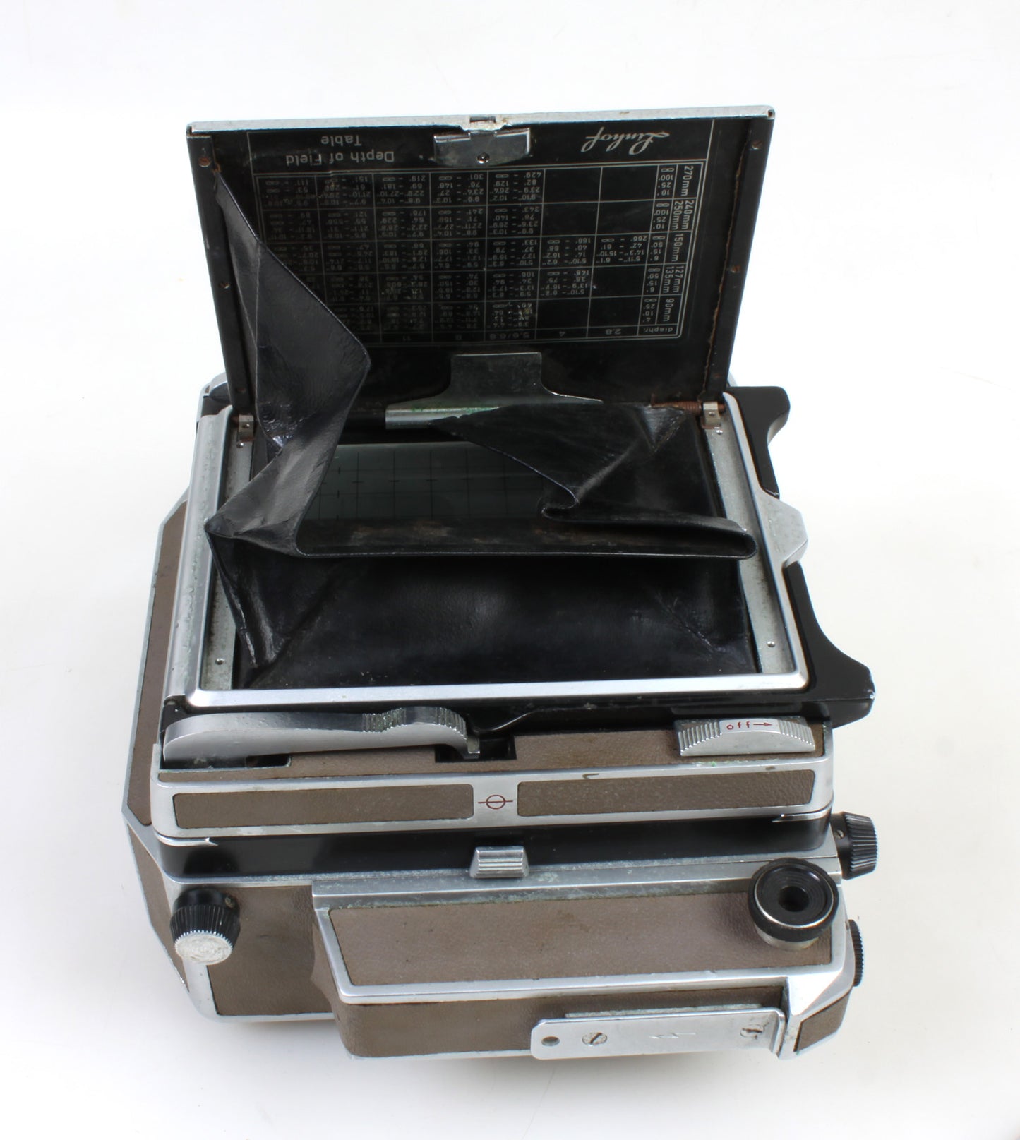 LINHOF TECHNIKA 4x5 RANGE FINDER FILM CAMERA WITH GRIP & ACCESSORY
