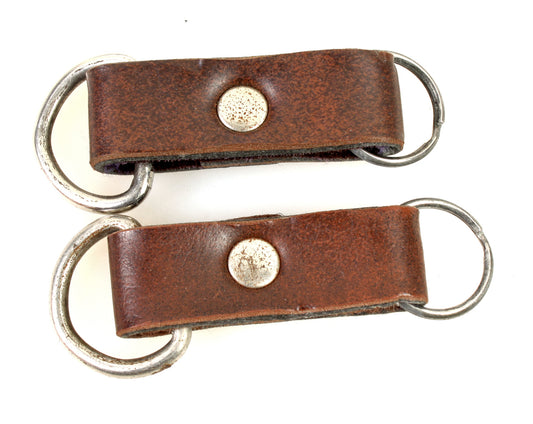 CAMERA STRAP LUG RINGS WITH LEATHER PROTECTORS