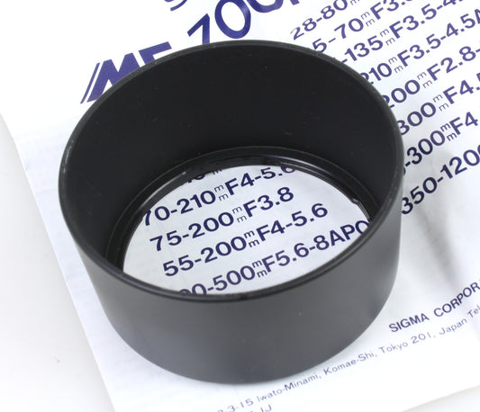 LENS HOOD WITH SIGMA ZOOM LENS MANUAL