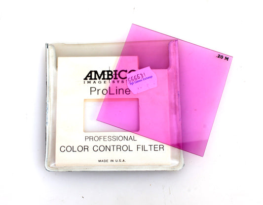 AMBICO COLOR CONTROL LENS FILTER, .20 MAGENTA