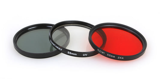 55mm Filters, N.d., Uv, Red, Set Of 3