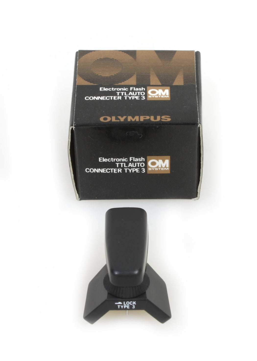 OLYMPUS OM ELECTRONIC FLASH TTL AUTO CONNECTOR TYPE 3 NEW