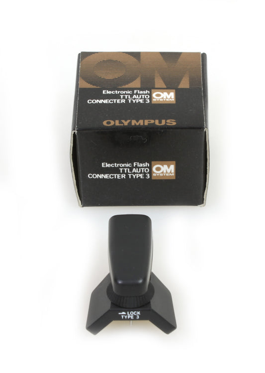 OLYMPUS OM ELECTRONIC FLASH TTL AUTO CONNECTOR TYPE 3 NEW