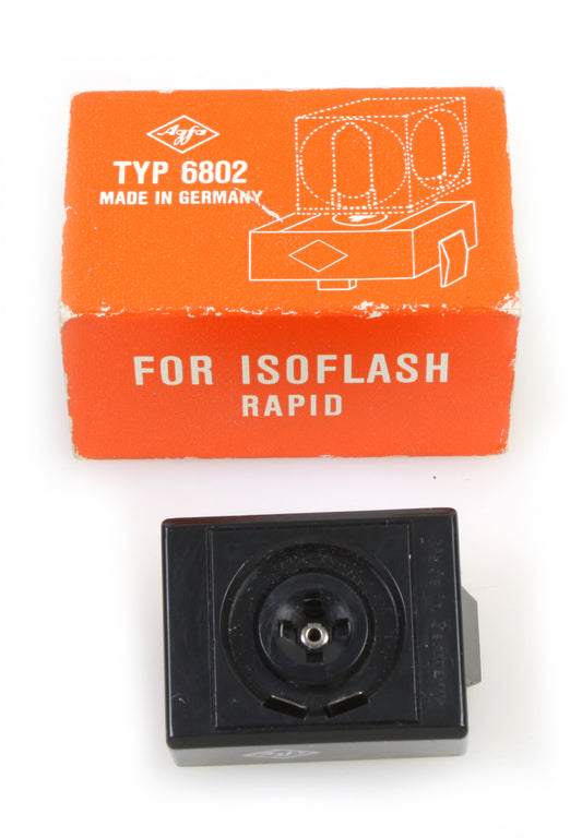 VINTAGE AGFA ISOFLASH RAPID FLASH BULB ADAPTER IN BOX