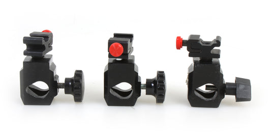 UNIVERSAL LIGHT STAND ADAPTER WITH METAL FLASH SHOE MOUNT SET OF 3