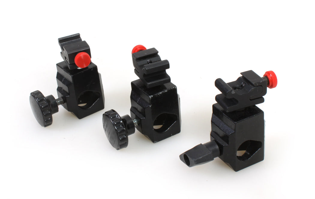 UNIVERSAL LIGHT STAND ADAPTER WITH METAL FLASH SHOE MOUNT SET OF 3