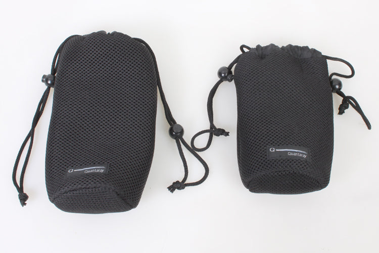 QUANTARAY CAMERA LENS PADDED PROTECTIVE POUCH 2 DIFFERENT SIZES