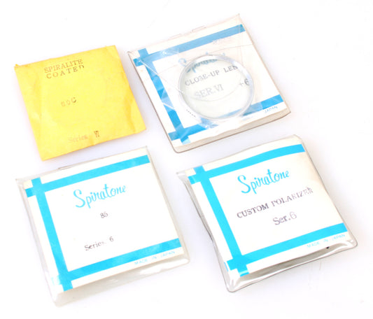 Series 6 (VI) Filters, Set of 4 - Polarizer, 85 Orange, 80C, Close-Up +6