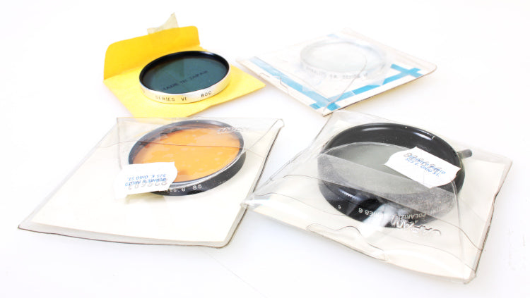 Series 6 (VI) Filters, Set of 4 - Polarizer, 85 Orange, 80C, Close-Up +6