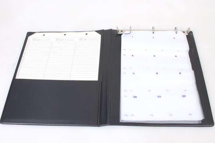 120 220 MEDIUM FORMAT NEGATIVE FILE BINDERS IN ORIGINAL BOX - 2 1/4 X 2 1/4 6X6