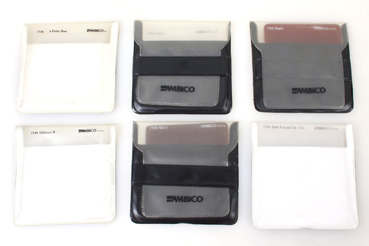 DSLR/35MM AMBICO FILTER SYSTEM W 11 FILTERS & ADAPTERS