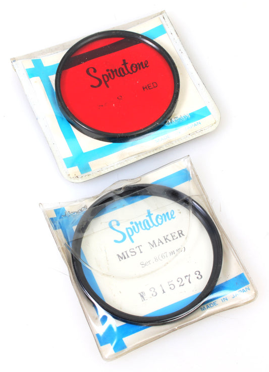 Spiratone Series 8 (VIII) Filters, Set of 2 - Mist Maker & Red