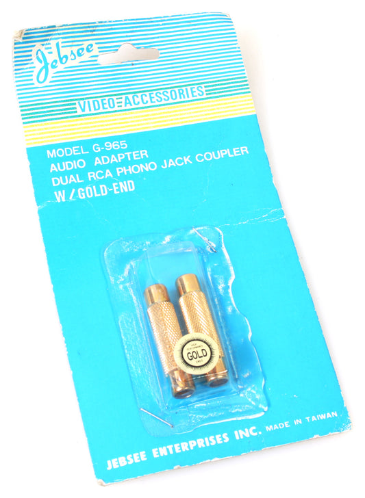 RCA Gold Dual Phone Jack Coupler - Pack of 2