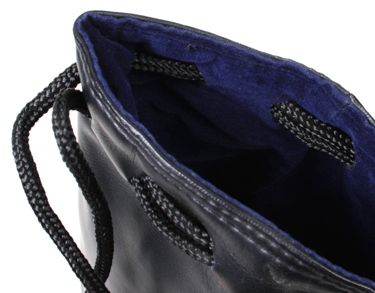 Extra Long Faux Leather Drawstring Lens Case, 11 Inches